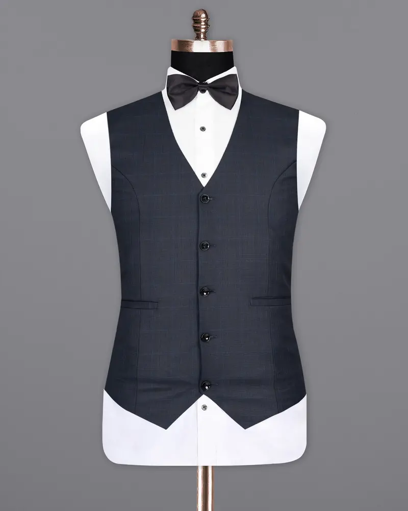 Vulcan Navy Wool Rich Waistcoat 2