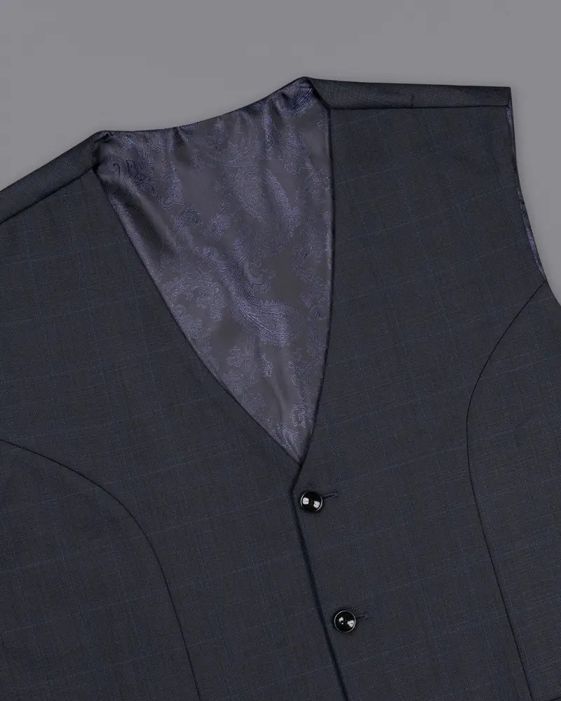 Vulcan Navy Wool Rich Waistcoat 4