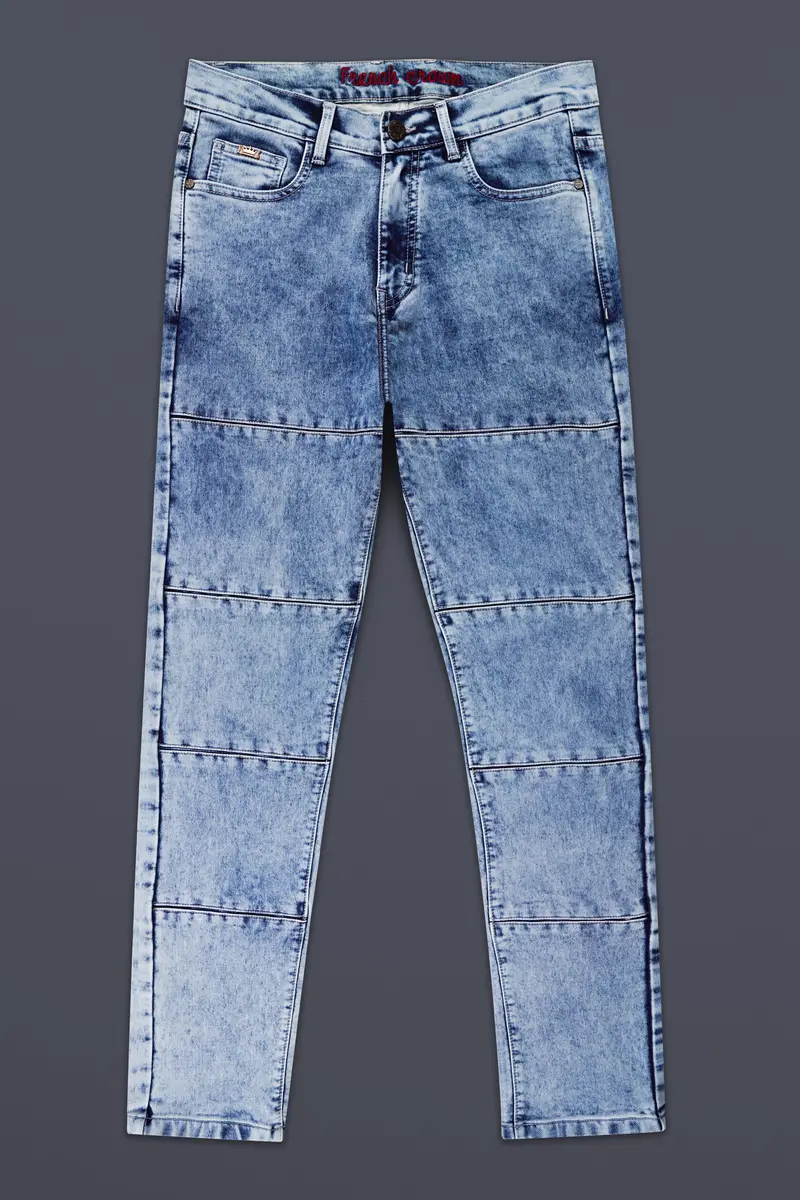 Vulcan Sky Blue Rinse Wash Designer Denim 2