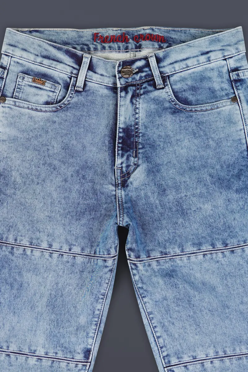 Vulcan Sky Blue Rinse Wash Designer Denim 4