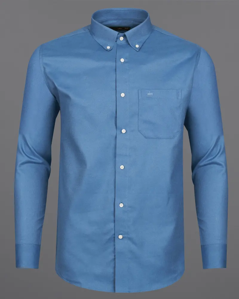 Waikawa Blue Twill Premium Cotton Shirt 5