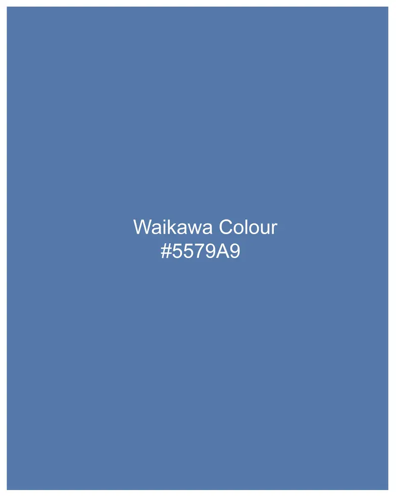 Waikawa Blue Twill Premium Cotton Shirt 8