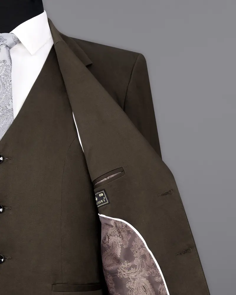 Walnut Brown Solid Stretchable Premium Cotton Traveler Blazer 7