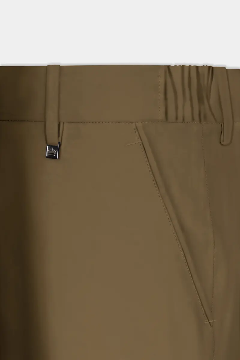 Walnut Luxe-Arrowtown Brown Solid Cotton Single Breasted Suit 14
