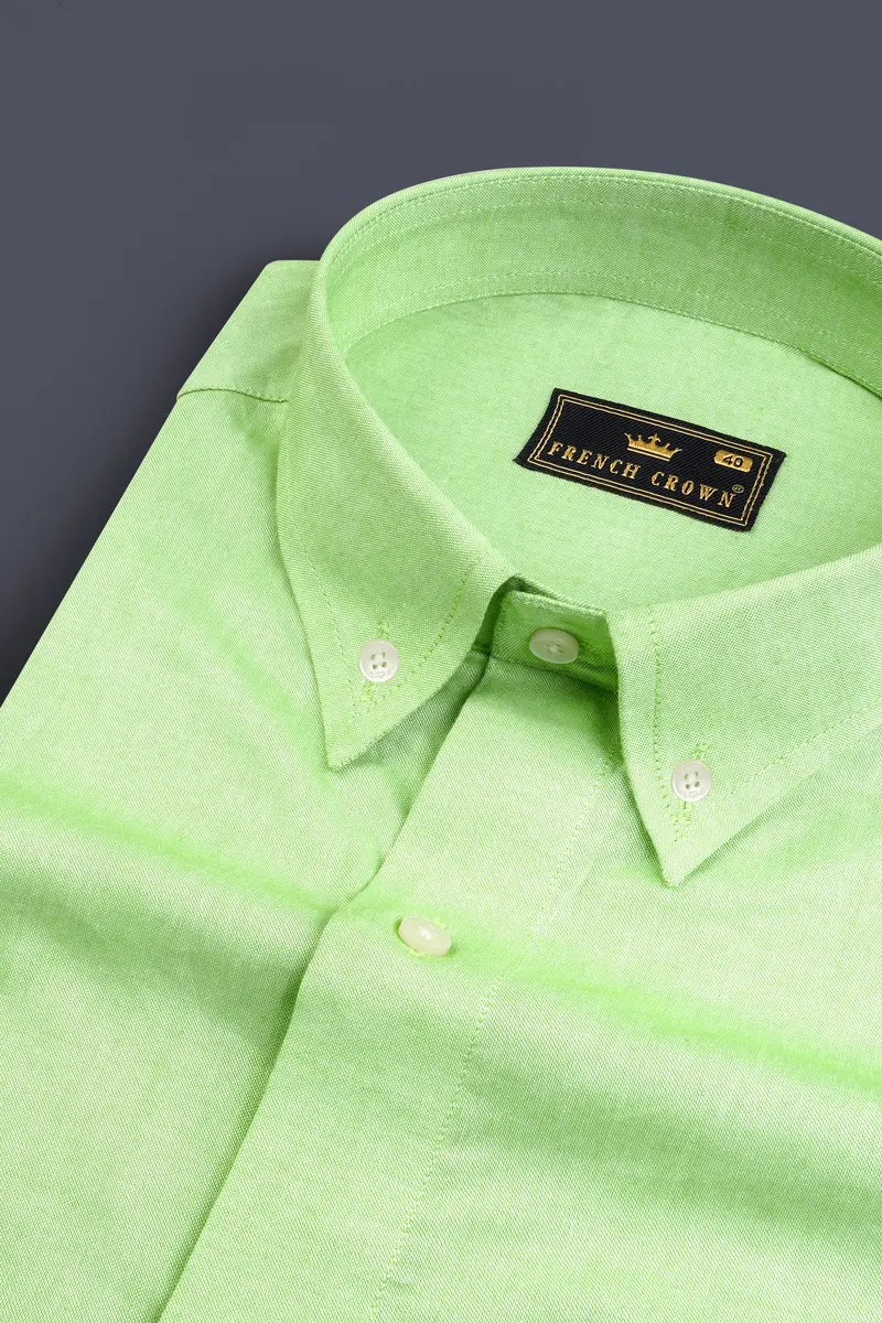 Washed Out Green Royal Oxford Shirt 1