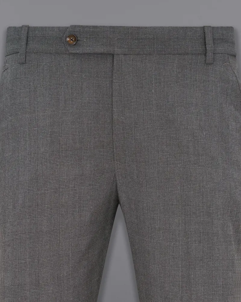 Wenge Gray Subtle Plaid Pant 2