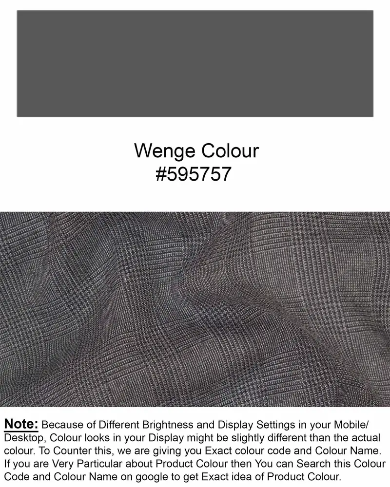 Wenge Gray Subtle Plaid Pant 7