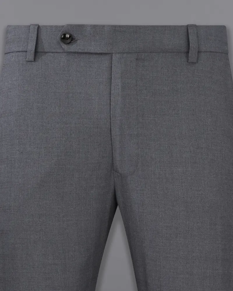 Wenge Gray Textured Pant 2