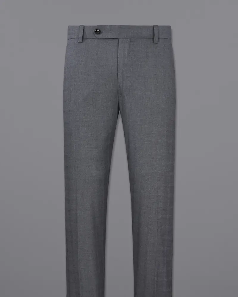 Wenge Gray Textured Pant 4