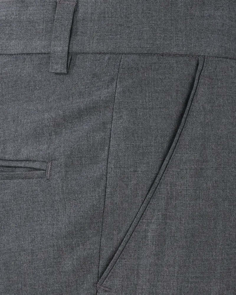 Wenge Gray Textured Pant 5