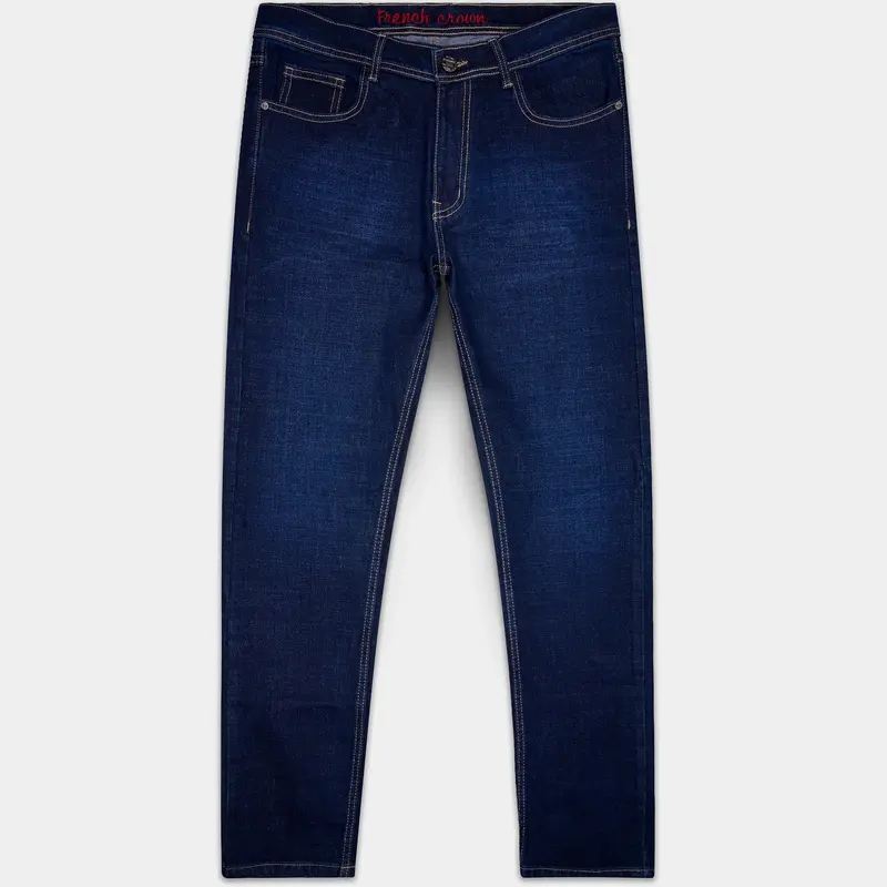 Whisden-Admiral Blue Whiskering Washed Stretchable Denim 1