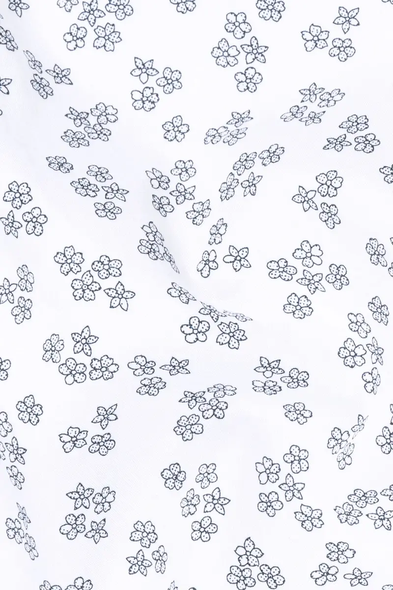 White And Kimberly Floral Super Soft Premium Cotton Shirt 2