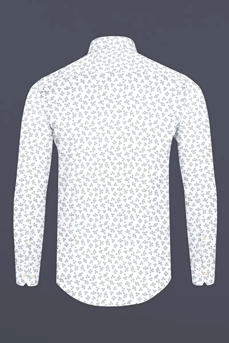 White And Kimberly Floral Super Soft Premium Cotton Shirt 5