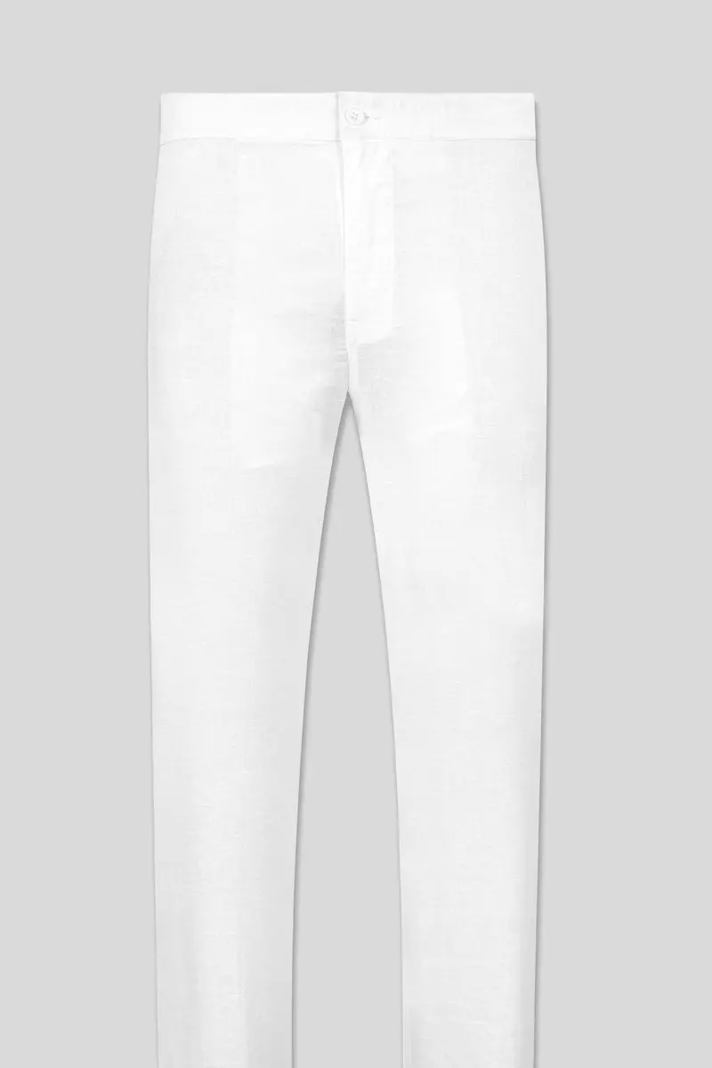 White Linen Lounge Pant 4