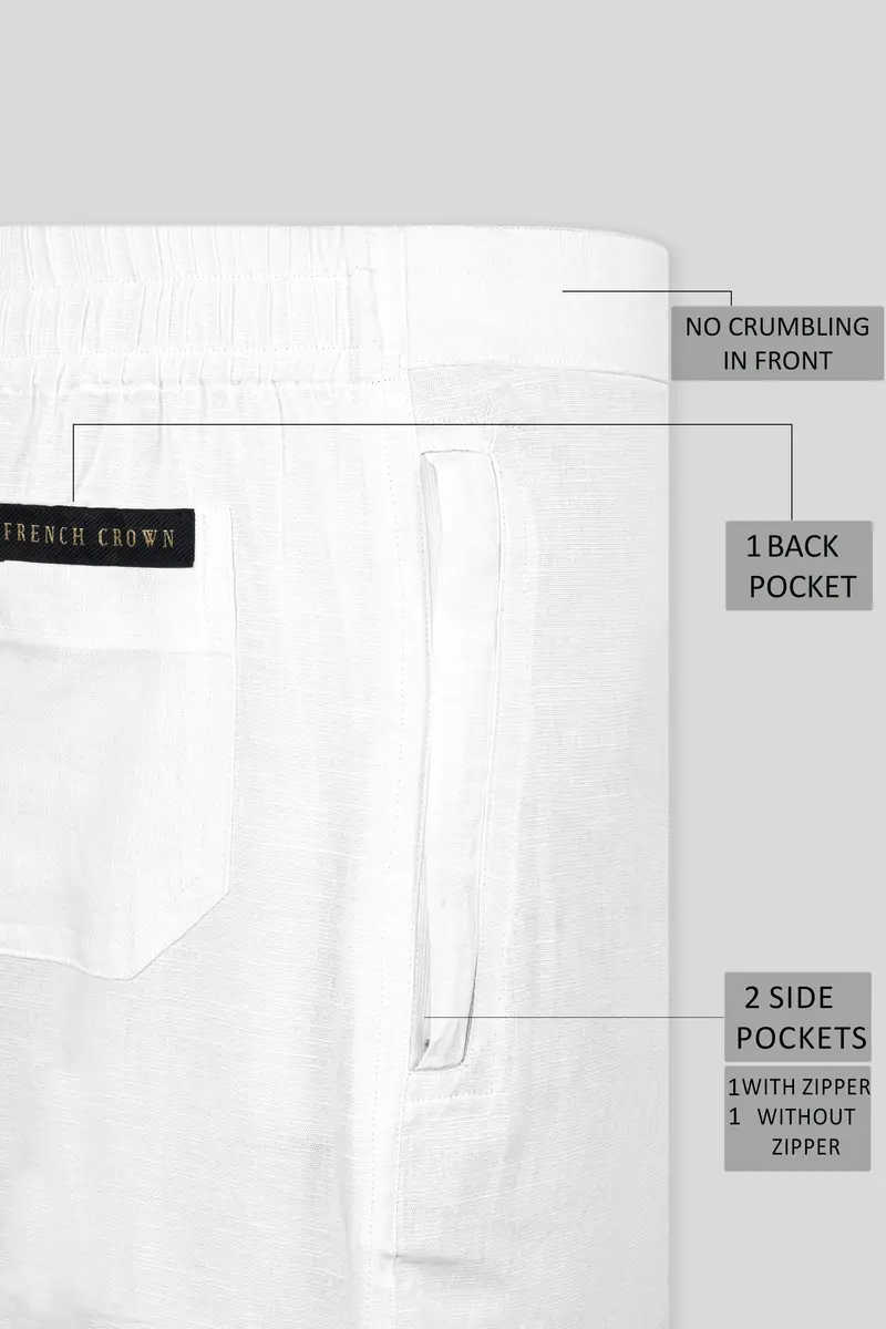 White Linen Lounge Pant 6