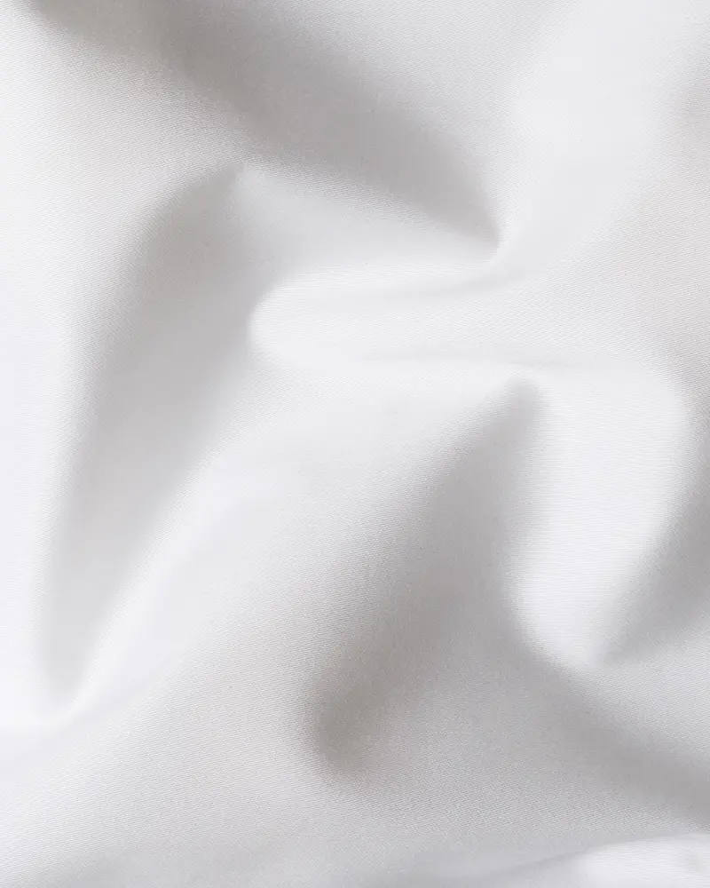 White Subtle Sheen Placket Patterned Super Soft Giza Cotton Shirt 3