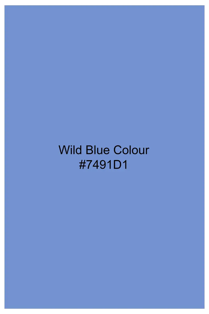 Wild Blue Horizontal Blue Shadow Striped Textured Dobby Kurta Shirt 8