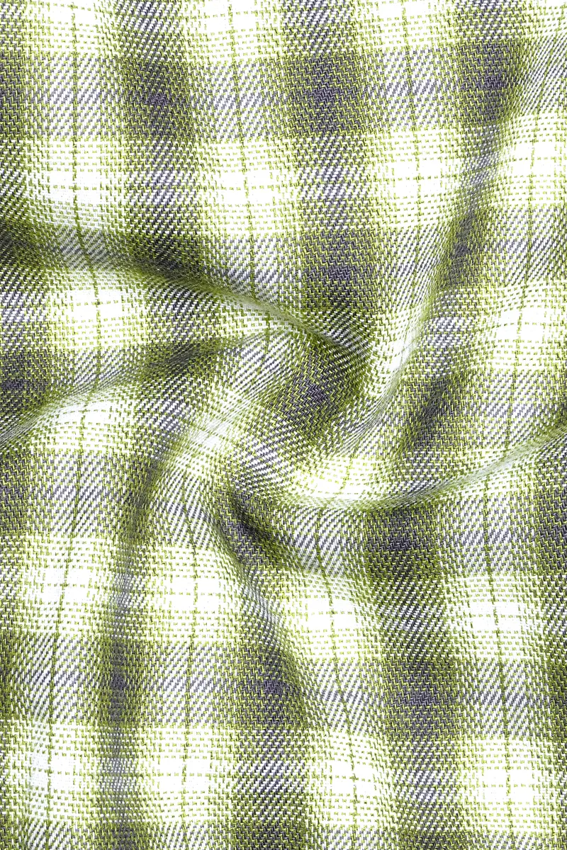 Wild Willow Green Plaid Royal Oxford Overshirt/Shacket 3
