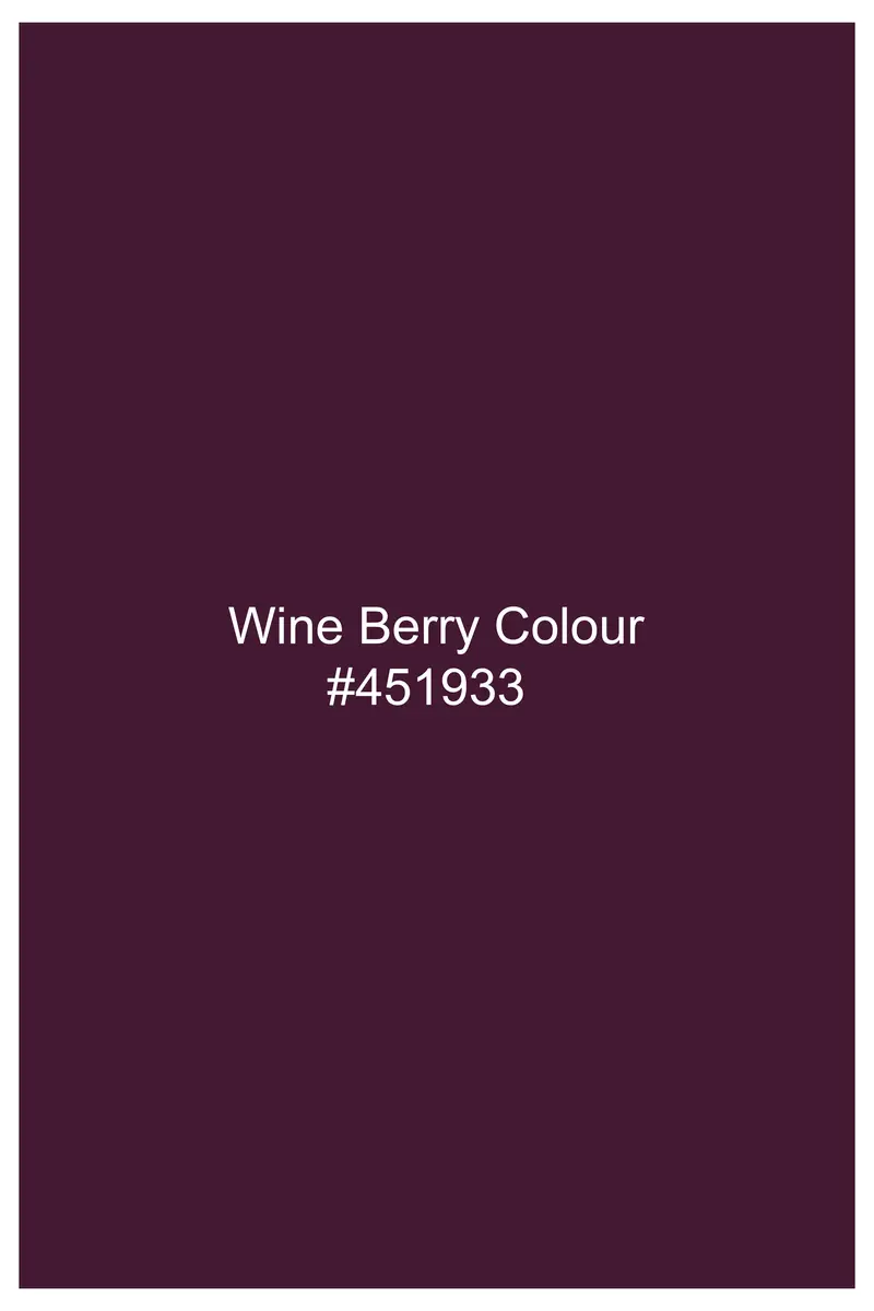 Wine Berry Checkered Premium Cotton Shirt 7
