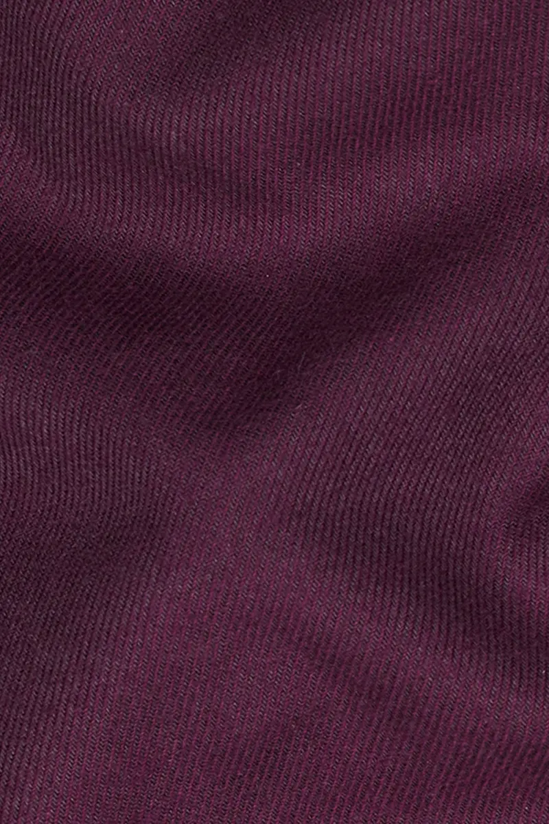 Wine Berry Flannel Button Down Overshirt 3