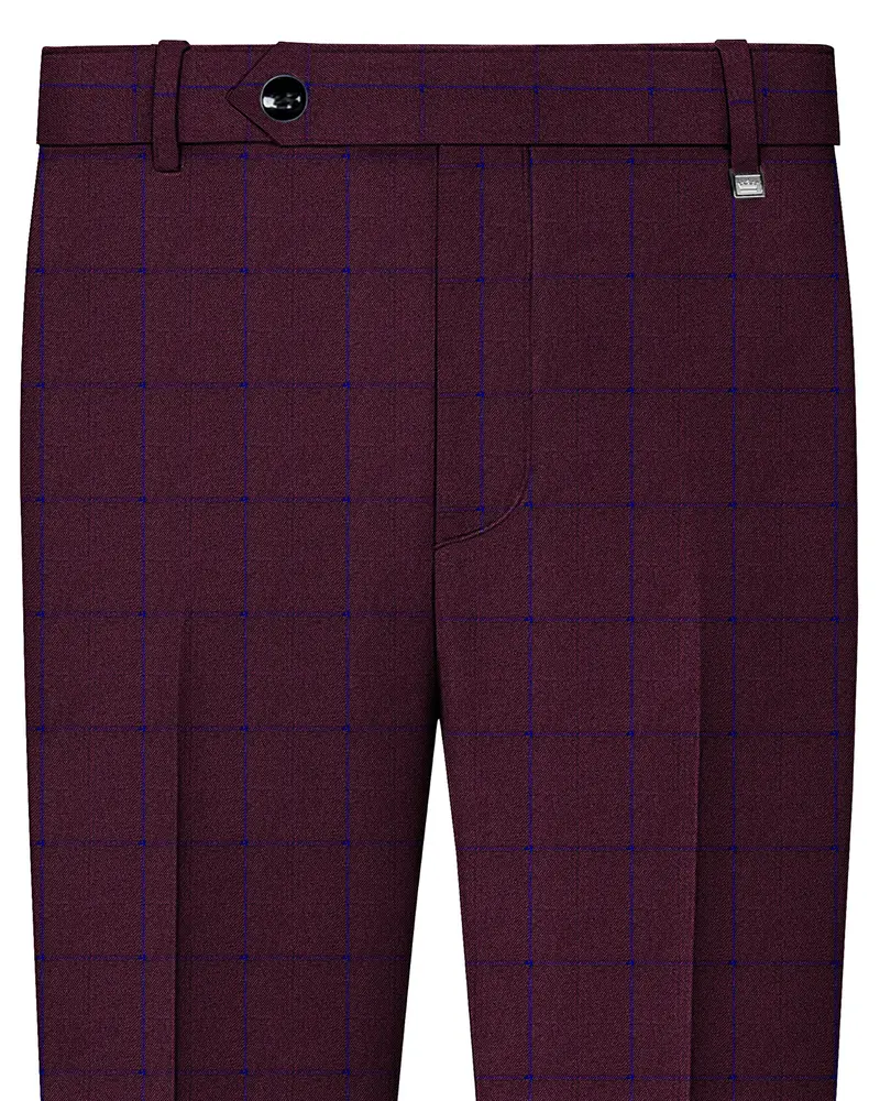 Wine Berry With Haiti Blue Pant 1