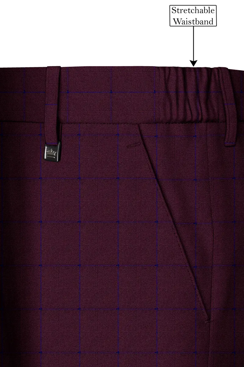 Wine Berry With Haiti Blue Pant 6