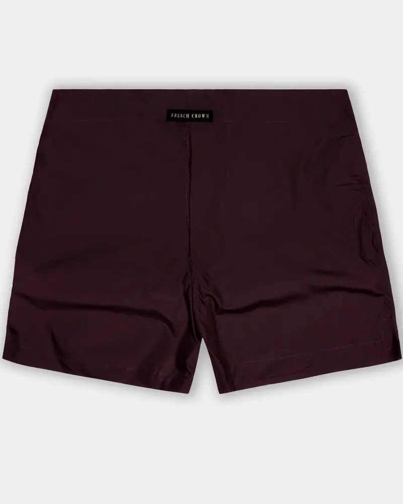 Wine-Eclipse Maroon Solid Poplin Premium Cotton Boxer 1