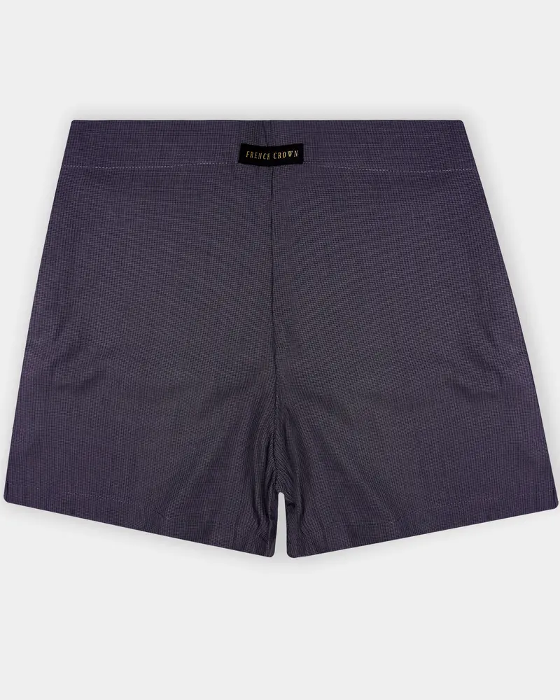 Wisteria-Bastille Purple Textured Super Soft Poplin Premium Cotton Boxer 1