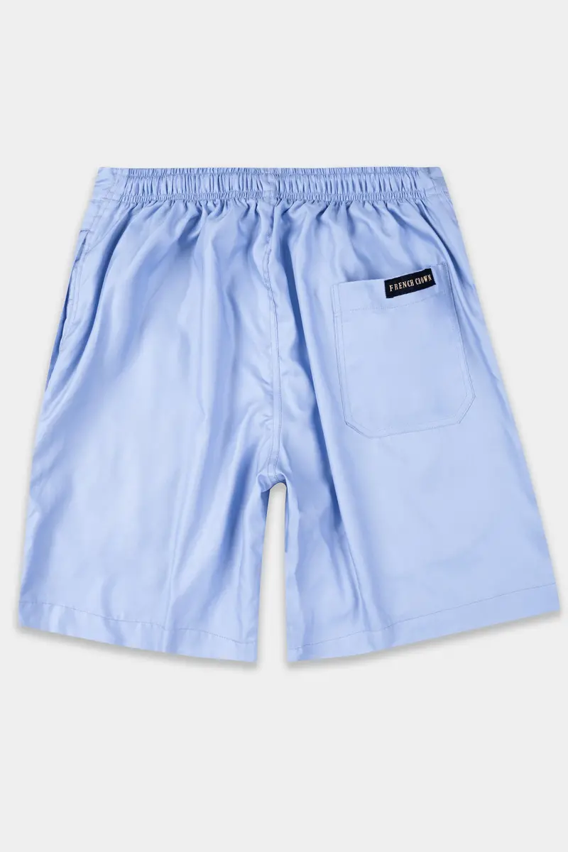 Wistful Blue Subtle Sheen Super Soft Premium Cotton Short 5