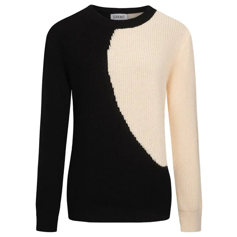 Women's Black Collage Art Vintage Knitwear 1