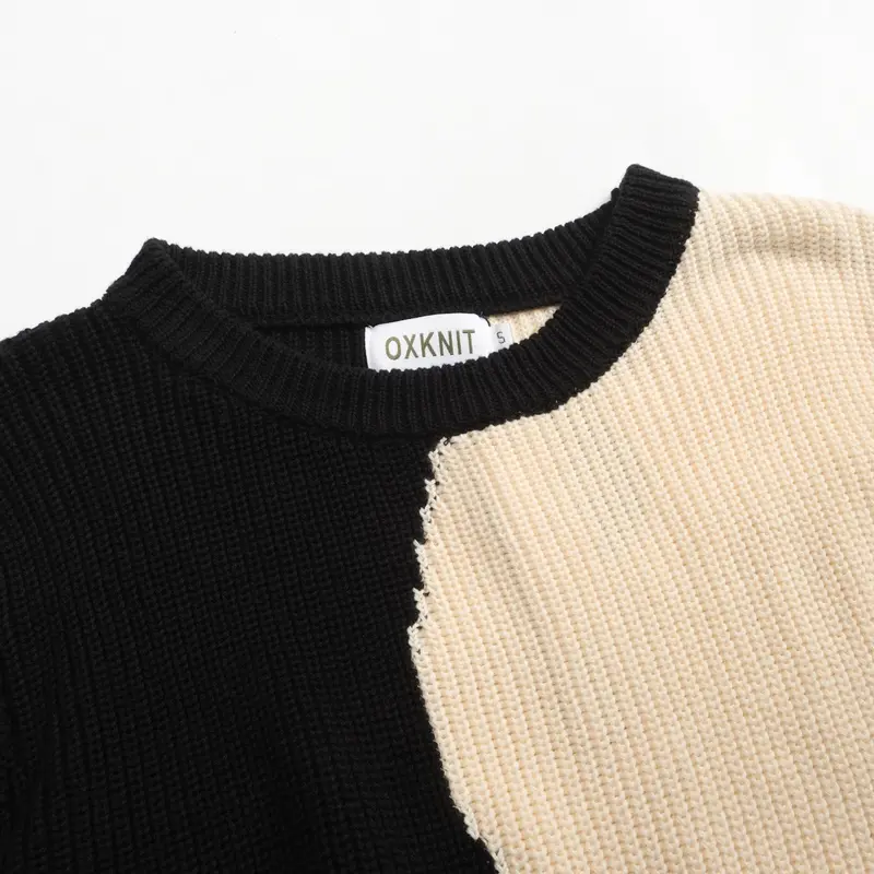 Women's Black Collage Art Vintage Knitwear 4