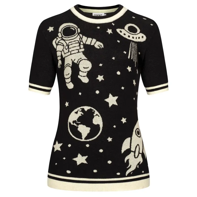 Women's Black Planet Main Carry Vintage Knit T-Shirt 1
