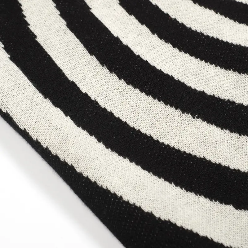 Women's Black Rotating Stripe Knitwear 5