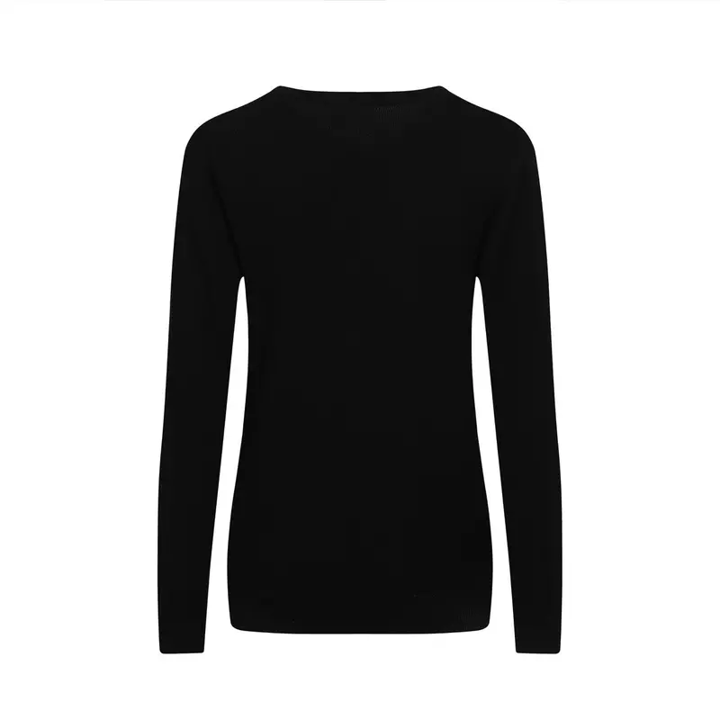 Women's Black Vintage Pattern Striped Knitwear 3