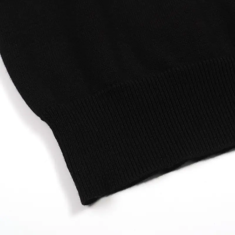 Women's Black Vintage Pattern Striped Knitwear 6
