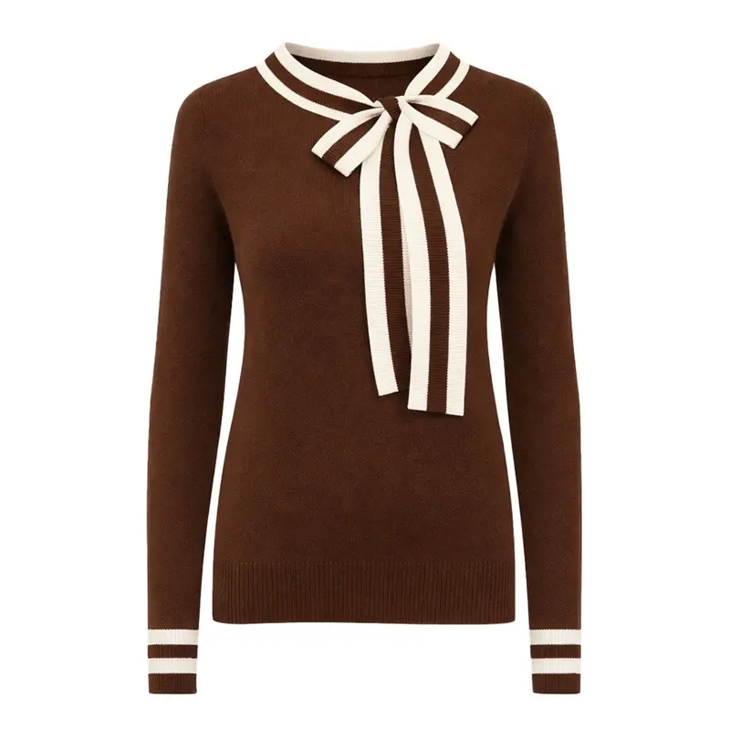 Women's Classic Striped Design Art Retro Jacquard Knitwear 1
