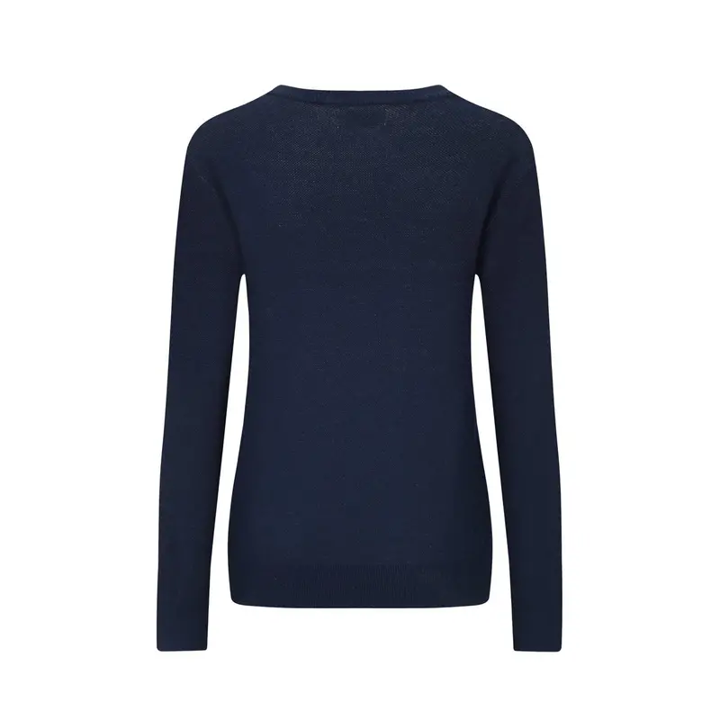 Women's Dark Blue Floral Classic Retro Art Jacquard Knitwear 3