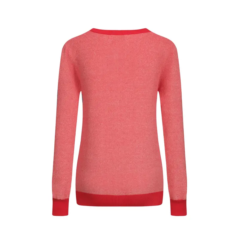 Women's Red Vintage College Knitwear 3