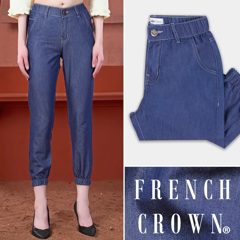 Women's Rhino Blue Rinse Wash Light Weight Denim 1