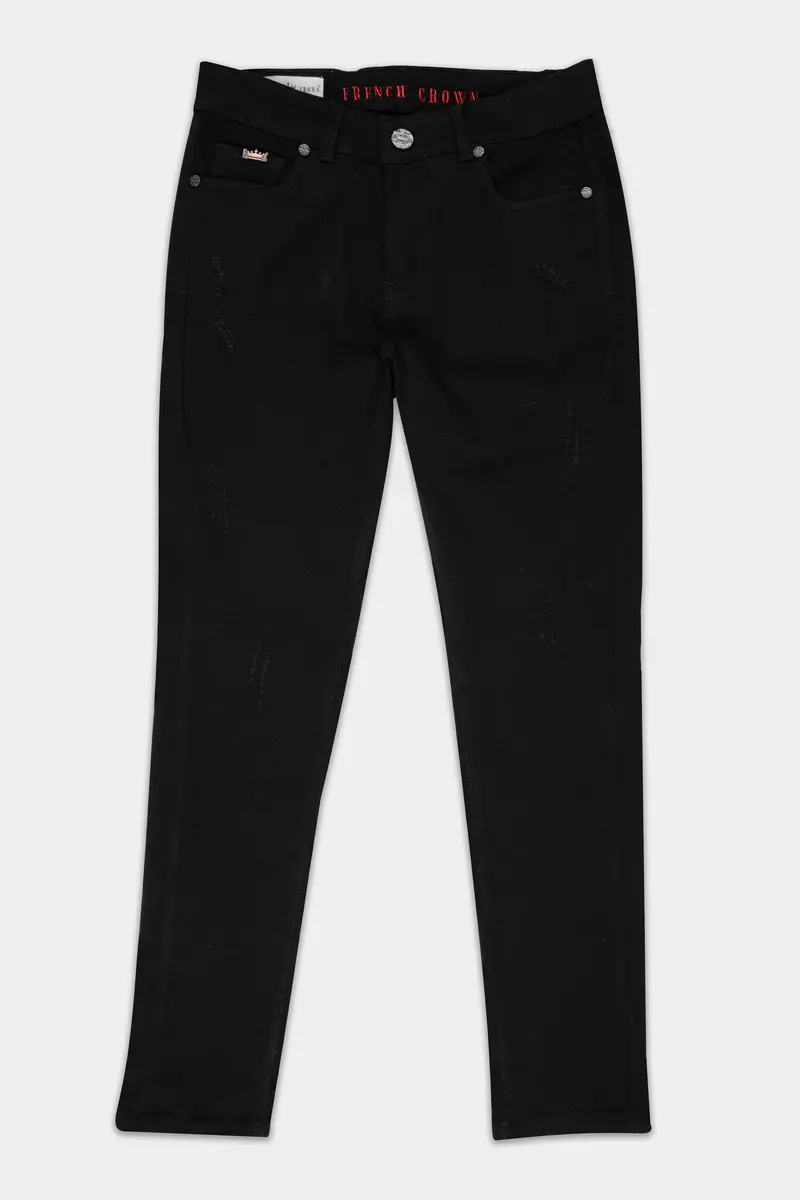 Women's Skinny Fit Jade Black Rinse Wash Stretchable Denim 2