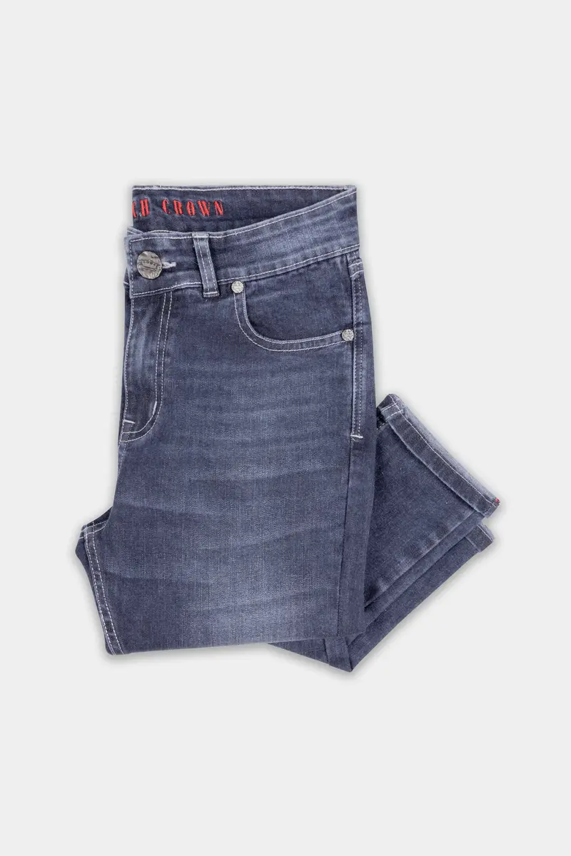Women's Skinny Fit Tuna Blue Stone Wash Ankle Length Stretchable Denim 4