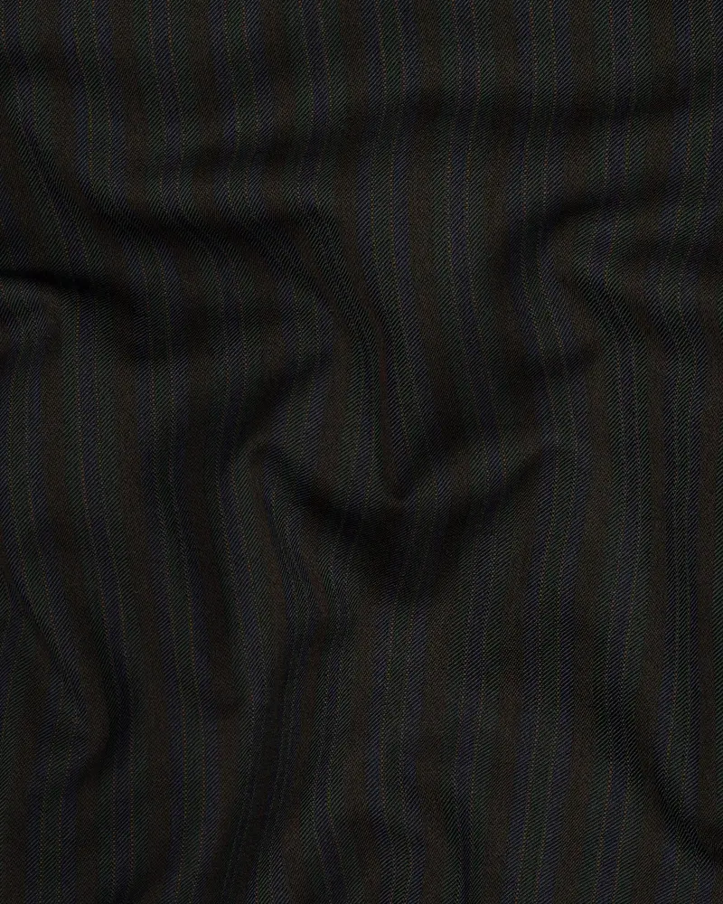 Wood Bean Striped Wool Rich Waistcoat 3