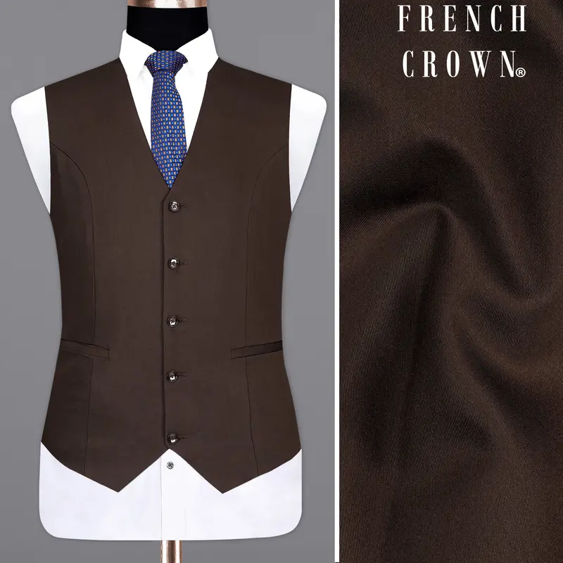 Woody Brown Waistcoat 1