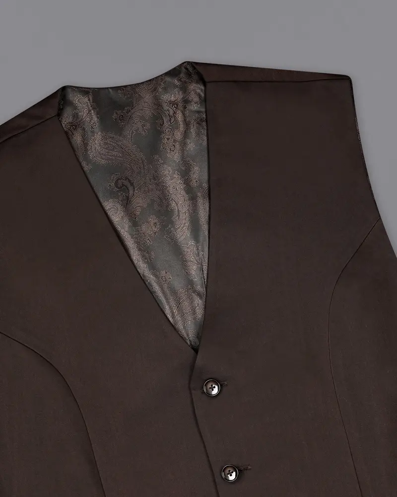Woody Brown Waistcoat 4