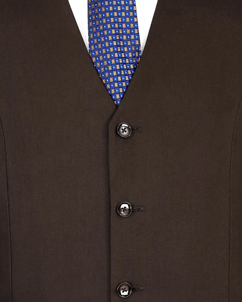 Woody Brown Waistcoat 5