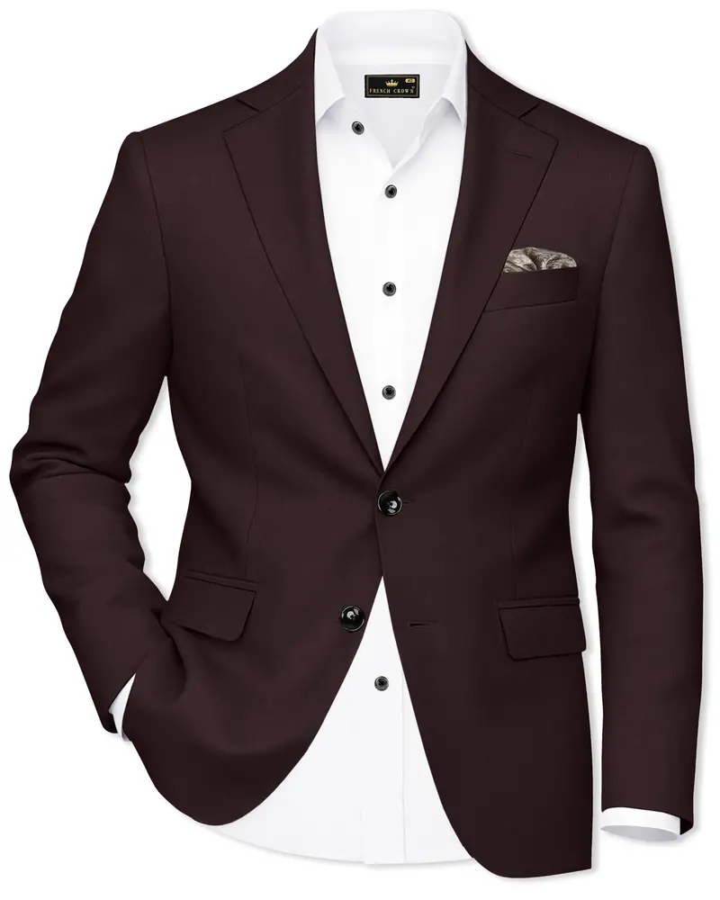 Woody Dark Brown Single Breasted Blazer 1
