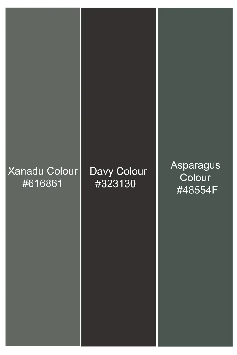 Xanadu Green And Davy Brown Camouflage Premium Cotton Designer Blazer 7