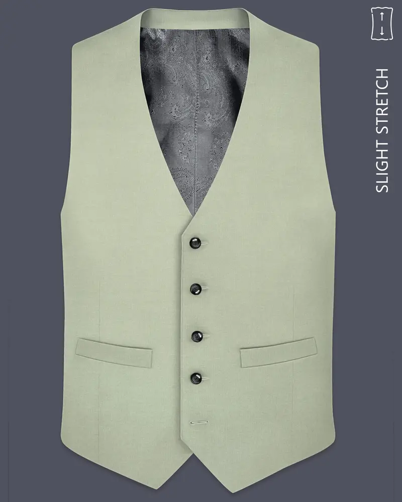 Xanadu Green And Twine Brown Wool Rich Waistcoat 1