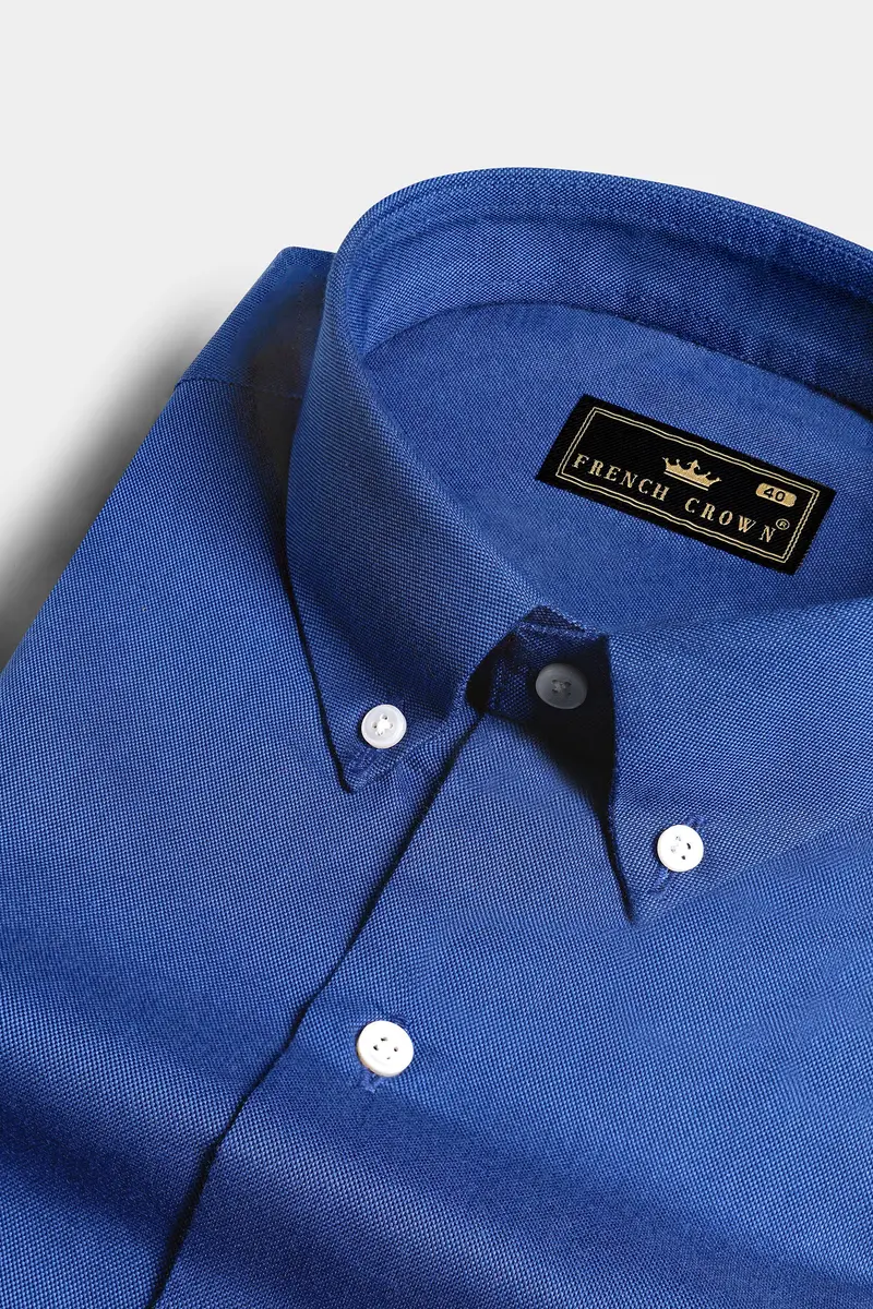 Yonder Blue Royal Oxford Button Down Shirt 1
