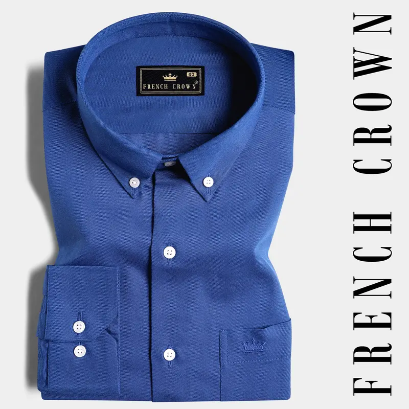 Yonder Blue Royal Oxford Button Down Shirt 7
